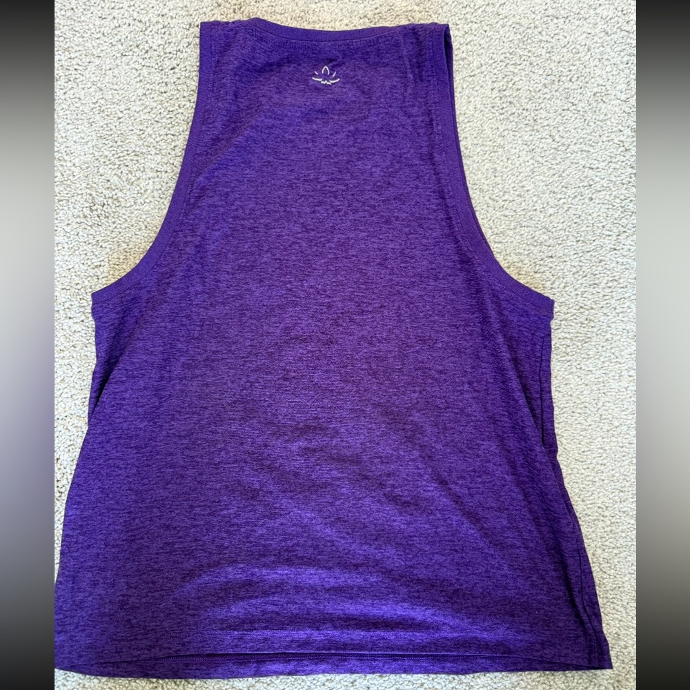 Beyond Yoga Spacedye Slim Racerback Cropped Tank Purple Sz XS Athleisure